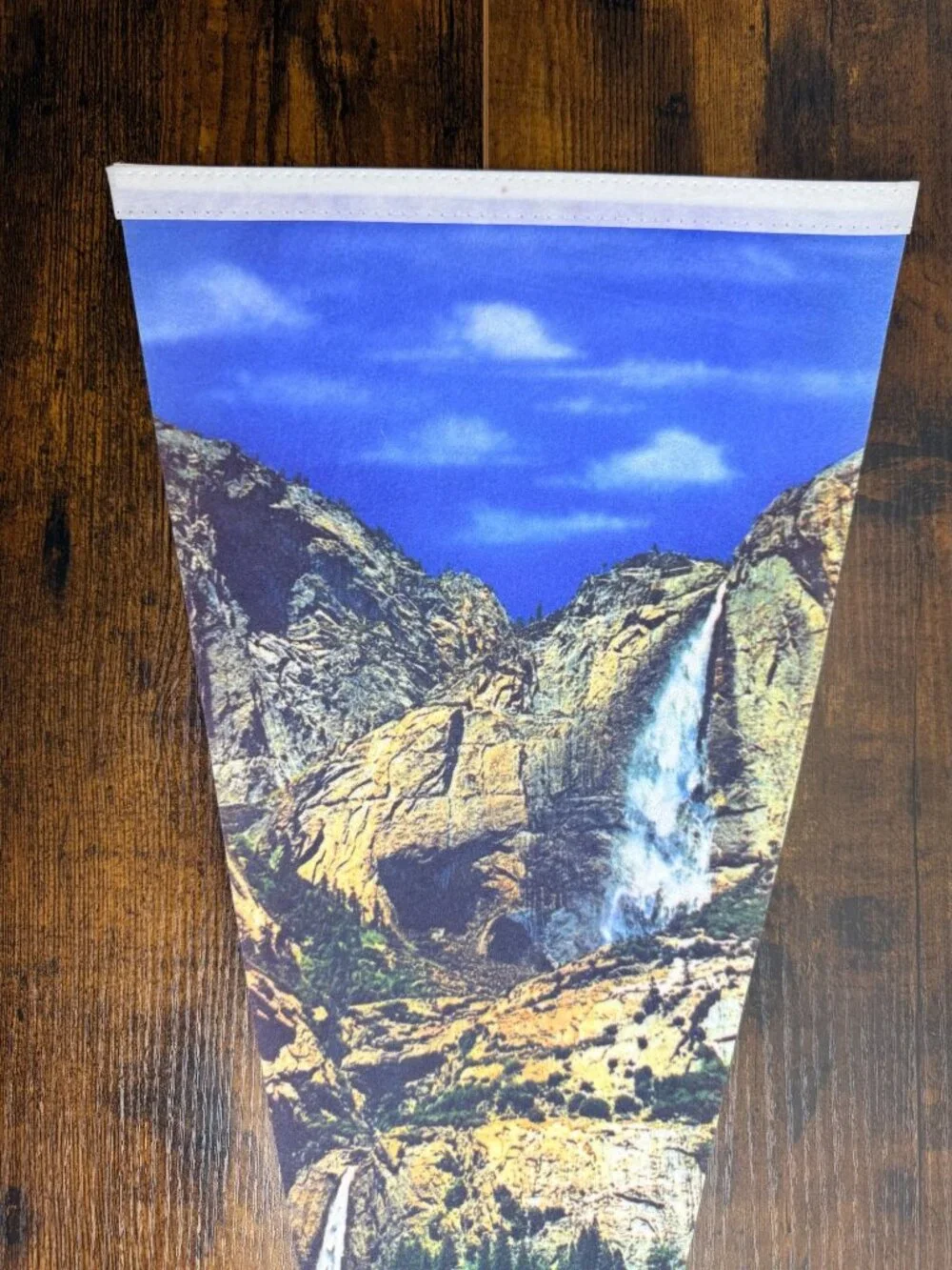 Yosemite National Park Pennant Banner With Scenic Waterfall Design 28.5 inches